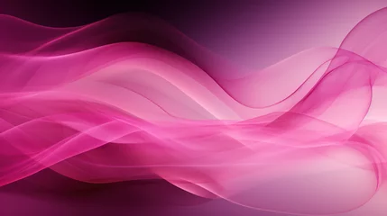 Deurstickers Pink abstract background, smoke, translucent, waves © Adam Barker