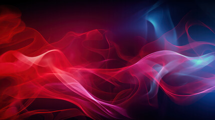 Fototapeta premium Red abstract background, smoke, translucent, waves