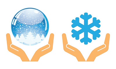 Hands care snowball toy