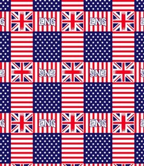 Obraz premium American flag banner with colorful pattern abstract baby background blue book boxer usa britain british card child color design england english esus europe european flag font funny architecture back