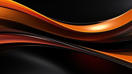 abstract wave pattern background in black orange.