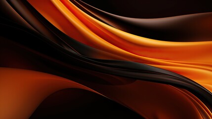 abstract wave pattern background in black orange.