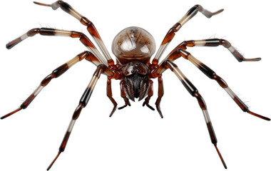 spider in 3d style white background.