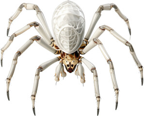 spider in 3d style white background.