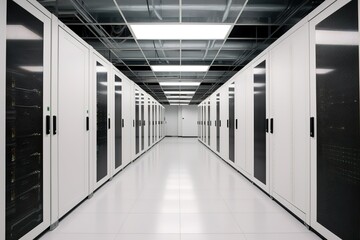 server technology datum network computer information rack room hardware system connection database center business web security service storage communication industry generative ai