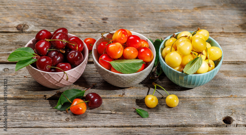 Poster A vibrant and colorful cherry, bursting with sweet juiciness