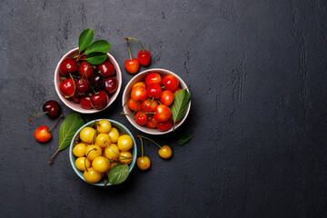 A vibrant and colorful cherry, bursting with sweet juiciness