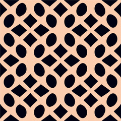 Visually alluring combination of a black and pink background adorned with circular shapes, forming a border pattern that repeats with a touch of elegance, evoking the fascinating Sierpinski.