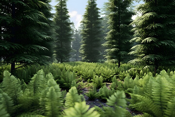 landscape forest Made with Generative AI
