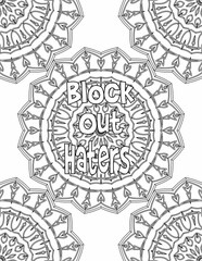 Affirmation Coloring Pages, Mandala Coloring Pages for Self-love for Kids and Adults