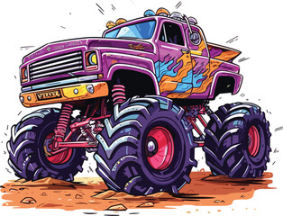 Monster truck vector cartoon © ionut