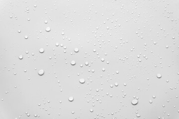 Water or Rain drop on grey background