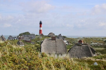 lighthouse in hoernum on the island of Sylt