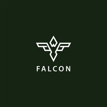 modern style falcon eagle logo