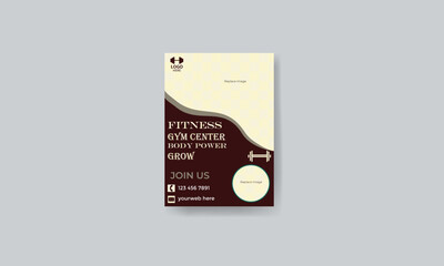 Gym flyer design tamplate.