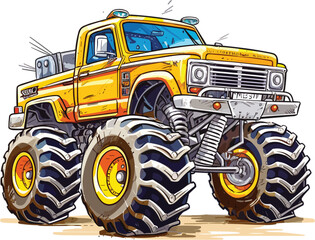 Monster truck vector cartoon © ionut