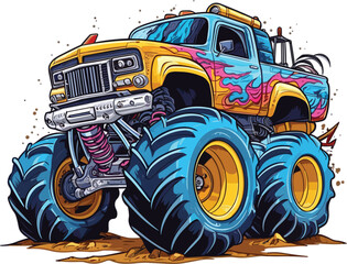 Monster truck vector cartoon © ionut