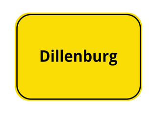 Ortseingangsschild Dillenburg