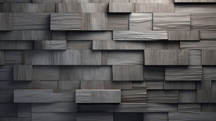 3D Wooden Gray Surface, Generative Ai