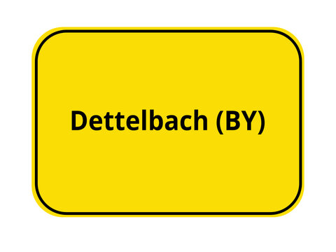 Ortseingangsschild Dettelbach BY