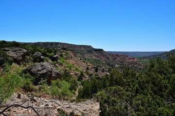 Fototapeta na wymiar Beautiful view of Palo Duro Canyon State Park in Texas, USA