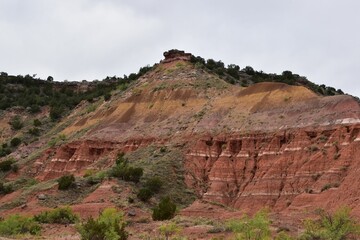 Picturesque view of Palo Duro Canyon State Park in Texas, USA