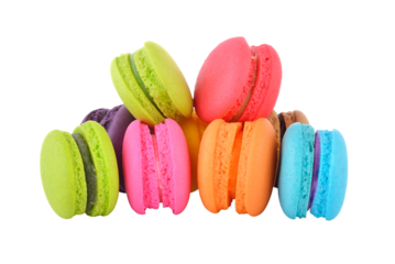 macaroons on transparent png