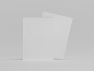 Book 3d illustration with white background 