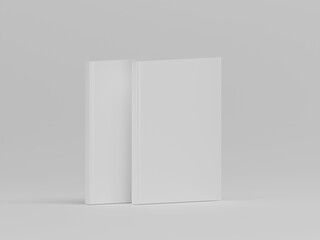Book 3d illustration with white background 