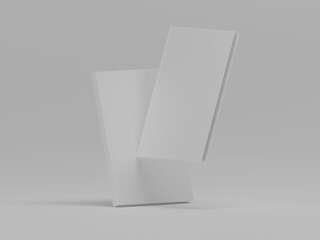 Book 3d illustration with white background 
