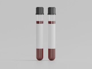 Assay text vacuum 3d illustration with withe background 