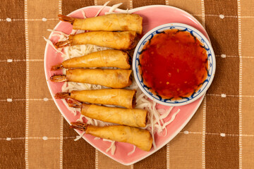 Shrimp spring rolls