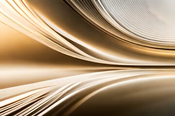 gold abstract background with lines, AI generated.