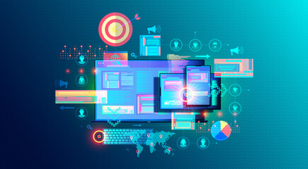 Digital Display Advertising Segmentation - Conceptual Illustration