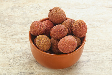 Sweet juice lychee tropical fruit