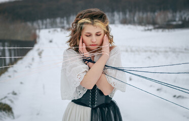 The girl reflects the emotions of Ukraine