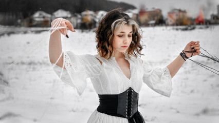 The girl reflects the emotions of Ukraine