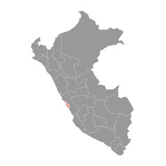 Obraz premium Lima province map, region in Peru. Vector Illustration.