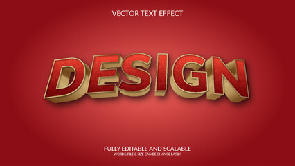 Design 3D Fully Editable Vector Eps Text Effect Template Design