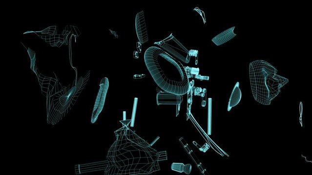 model submarine bathyscaphe concept of destruction and wreck vehicle by type on a sunken boat Titan 3d render
