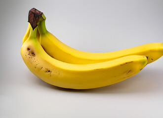 Bananenb&uuml;ndel auf neutralem Hintergrund &ndash; Symbol f&uuml;r gesunde Ern&auml;hrung