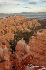 Scenic view of the Bryce Canyon in Utah.