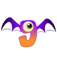 Hallooween eyeball Alphabet