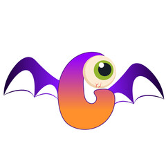 Hallooween eyeball Alphabet