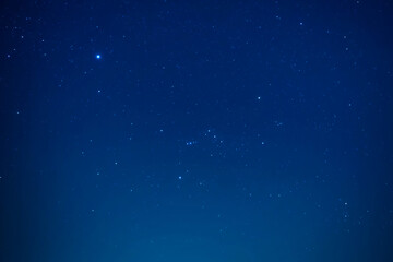 Fototapeta na wymiar Night dark sky with bright stars as nature milky way space background