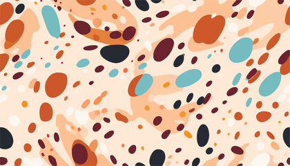 Artistic abstract dynamic dots pattern. Trendy minimal vector template for design.