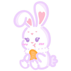 easter bunny with orange