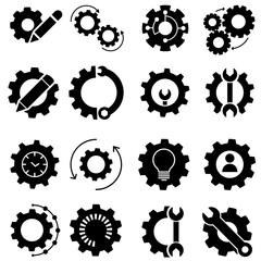 Сustomisation vector icon set. customize illustration sign collection. mechanical symbol. settings logo. Option mark.	