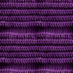 Purple knitted fabric, seamless pixel perfect pattern texture.