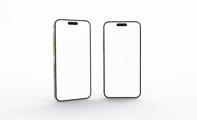 Front view smartphone template mockup